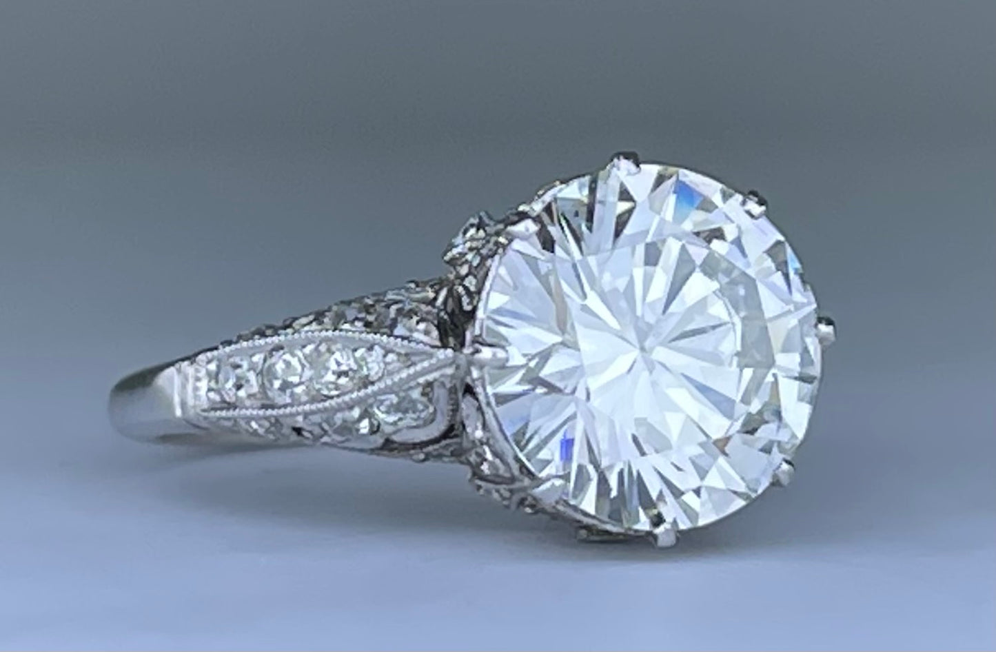 GIA H VS1 Diamond 3.37ct Ring