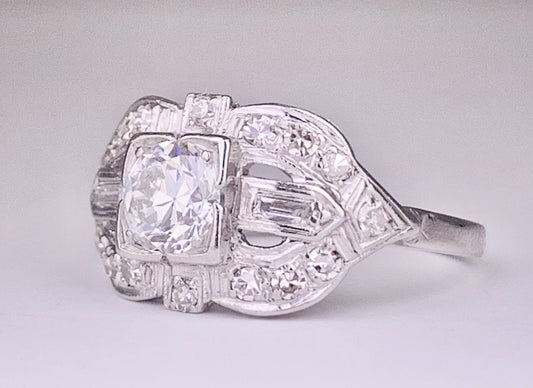 Art Deco Diamond .50ct Ring