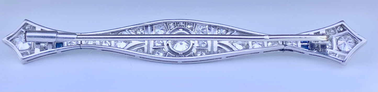 Art Deco French-made Diamond .45ct Brooch