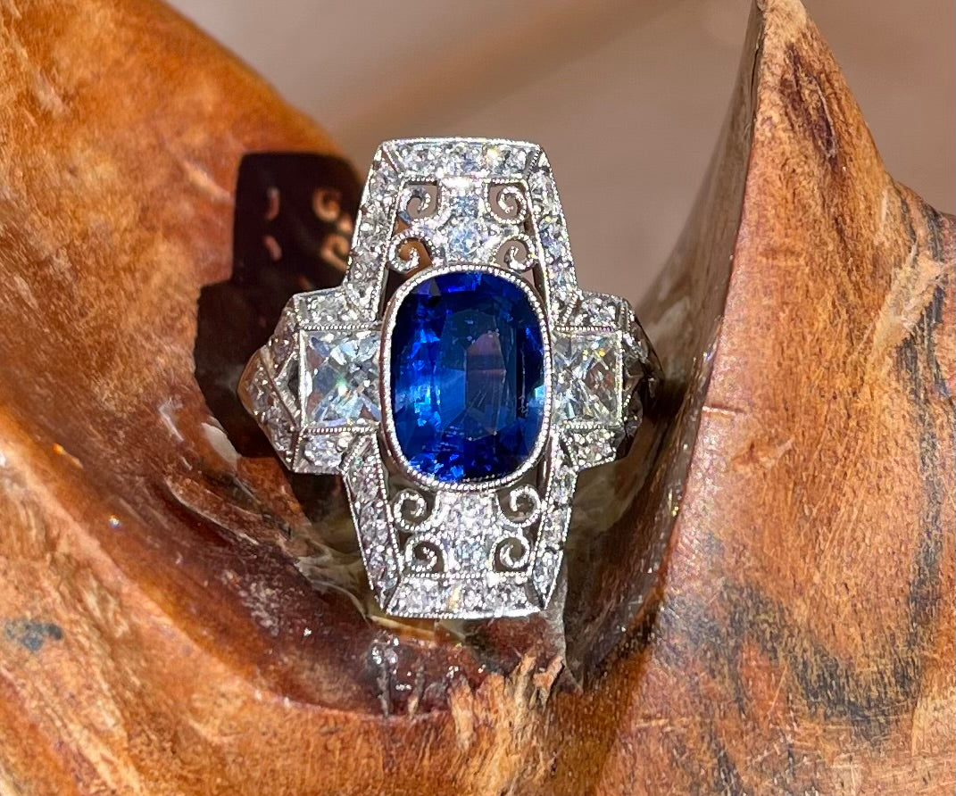 GIA Sri Lanka Sapphire 2.13ct Ring