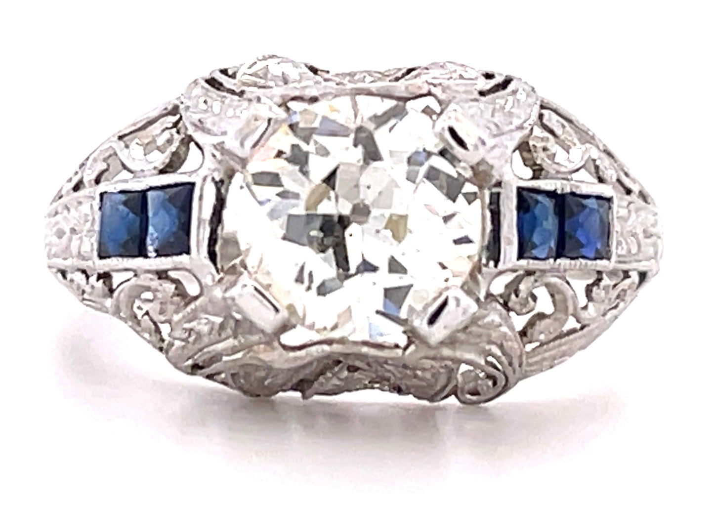 Diamond 1.35ct Art Deco Ring