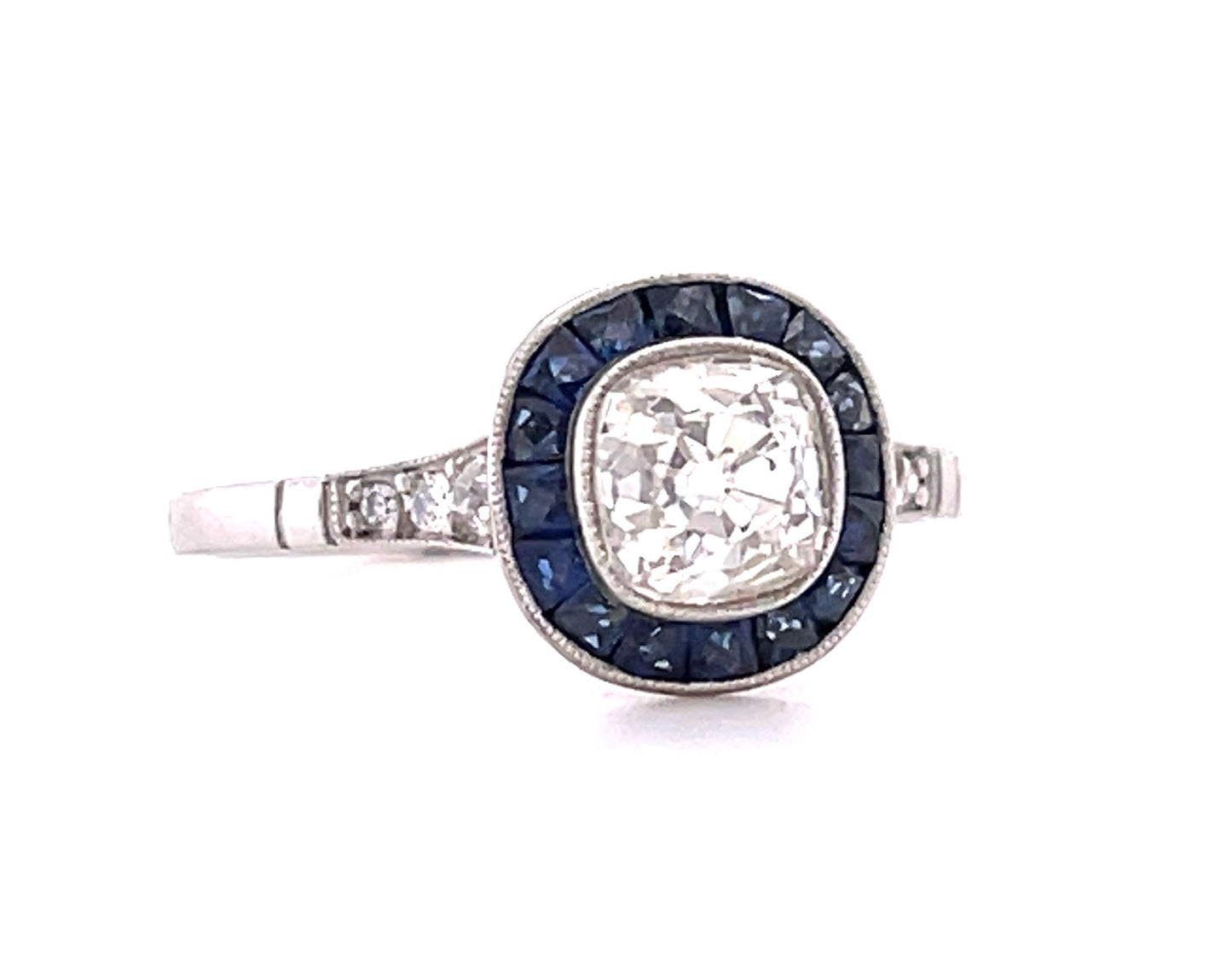 Diamond 1.02ct Sapphire Ring