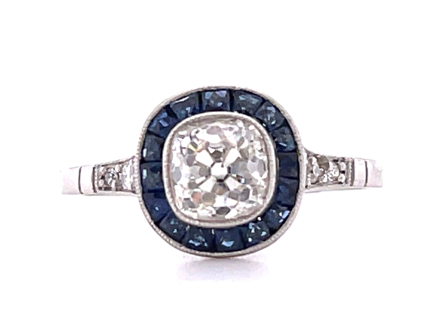 Diamond 1.02ct Sapphire Ring