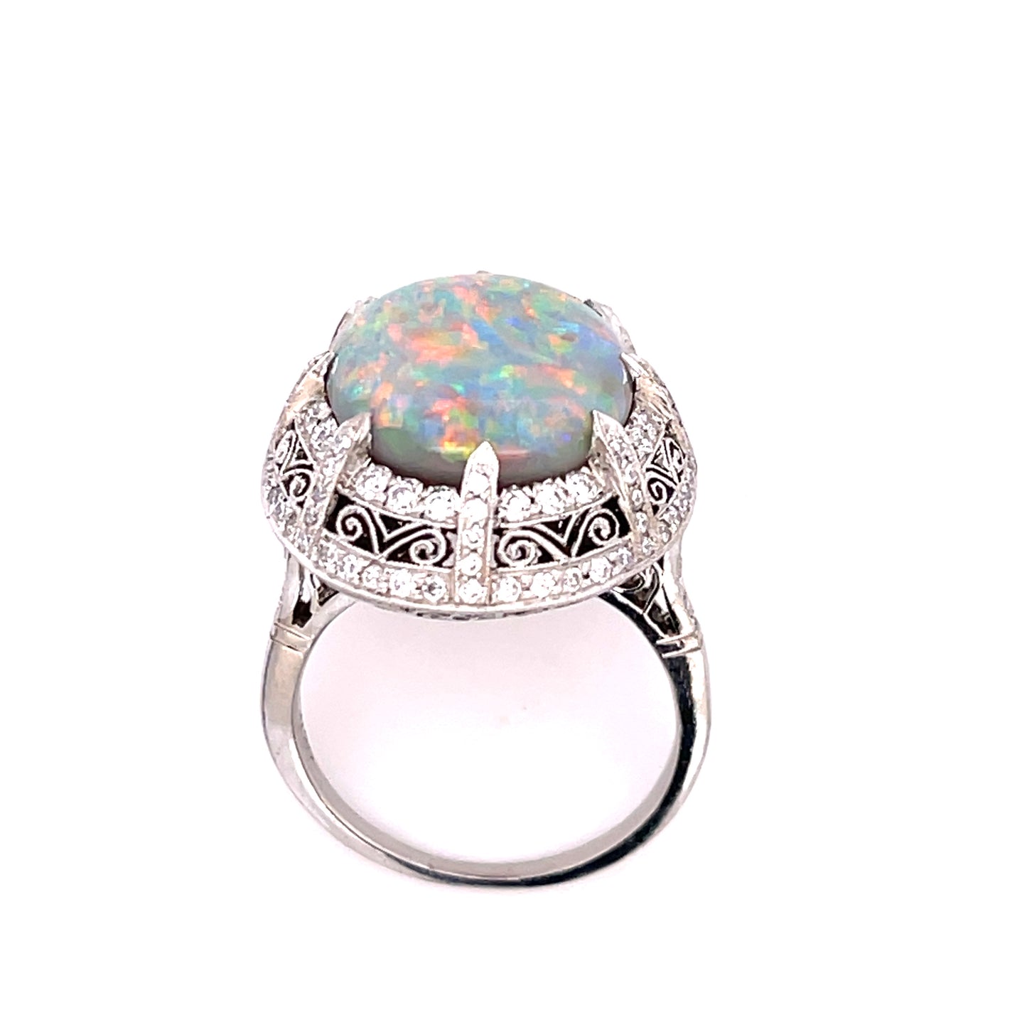 Australian Lightning Ridge Opal 6.87ct Ring