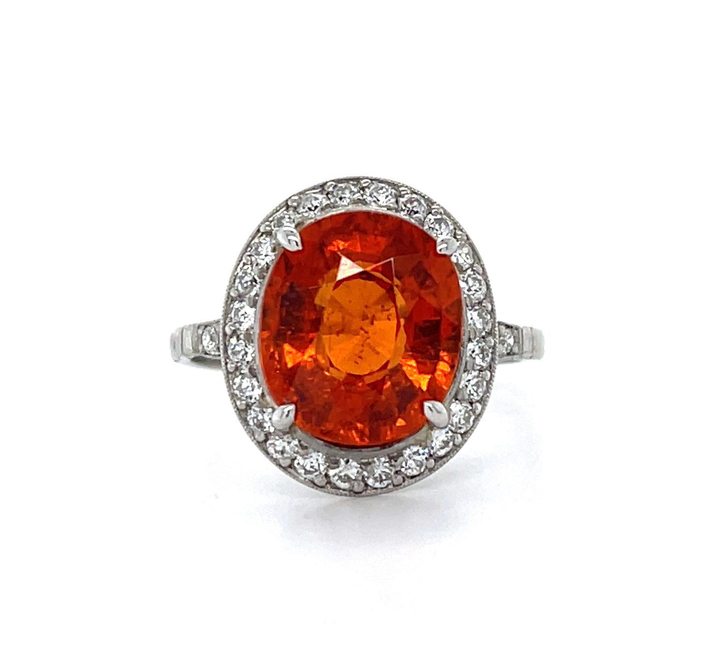 6.36ct Spessartite Garnet Ring