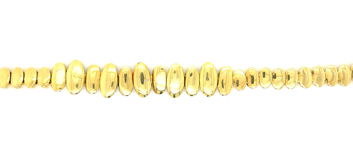 Retro 1.25ct Diamond 18K Two Tone Gold Vintage Bracelet (Circa 1940)