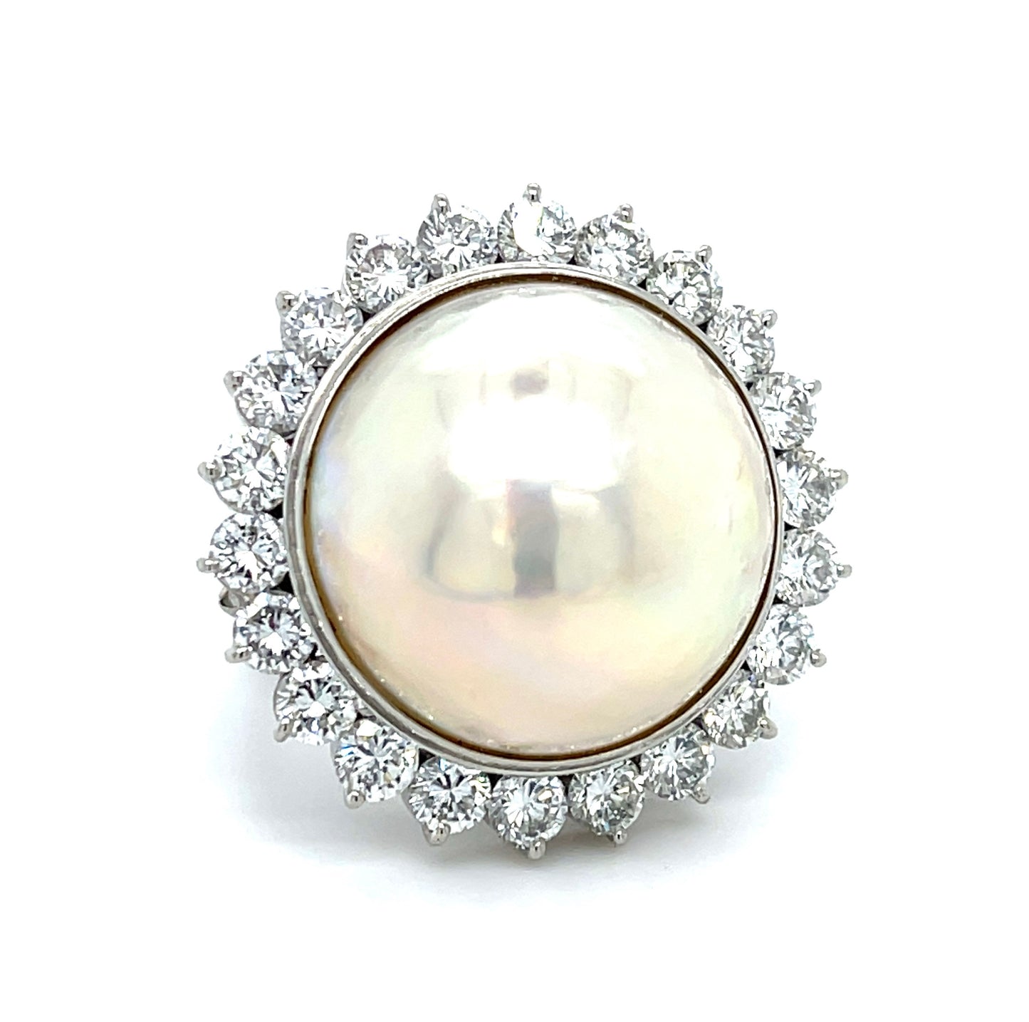 Mabee Pearl & Diamond Ring