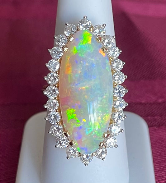 13.50ct Australian Lightning Ridge Opal Ring