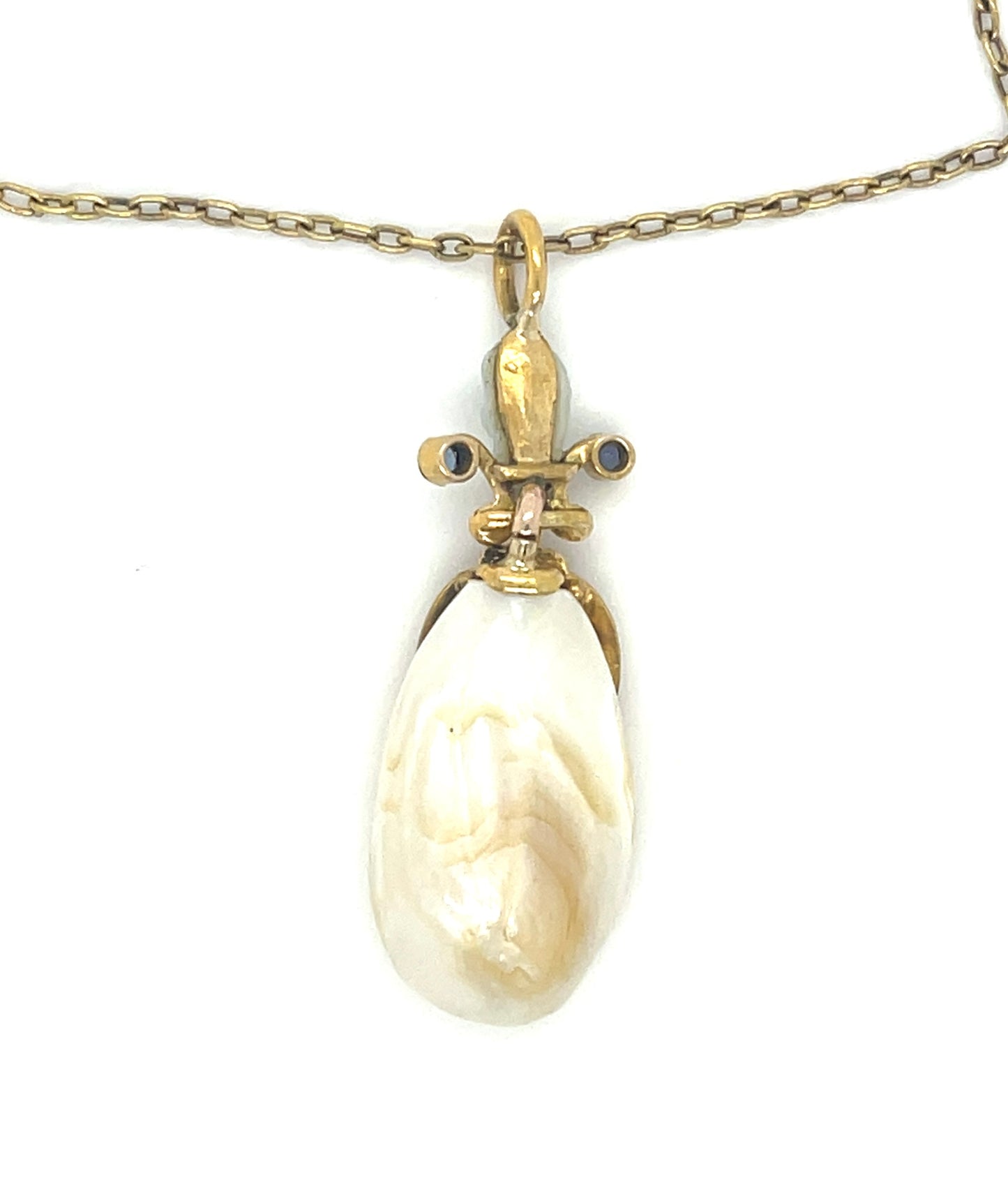 Natural Pearl Victorian Pendant