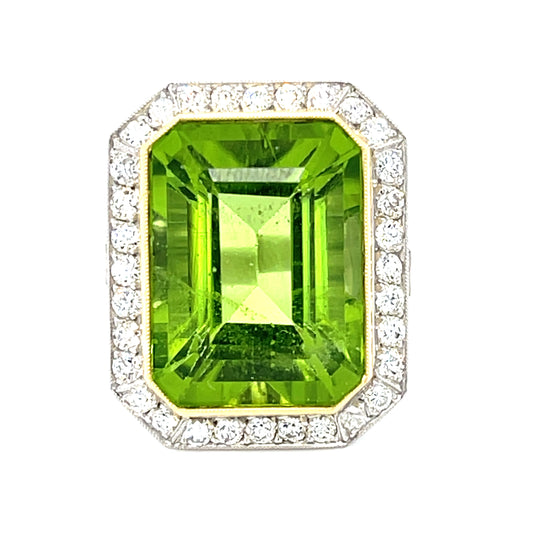 13.10ct Peridot Ring