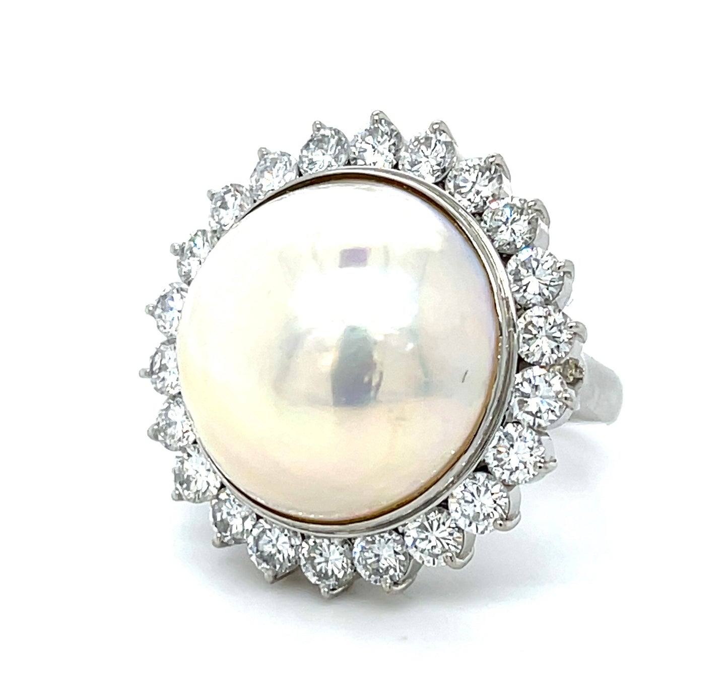 Mabee Pearl & Diamond Ring