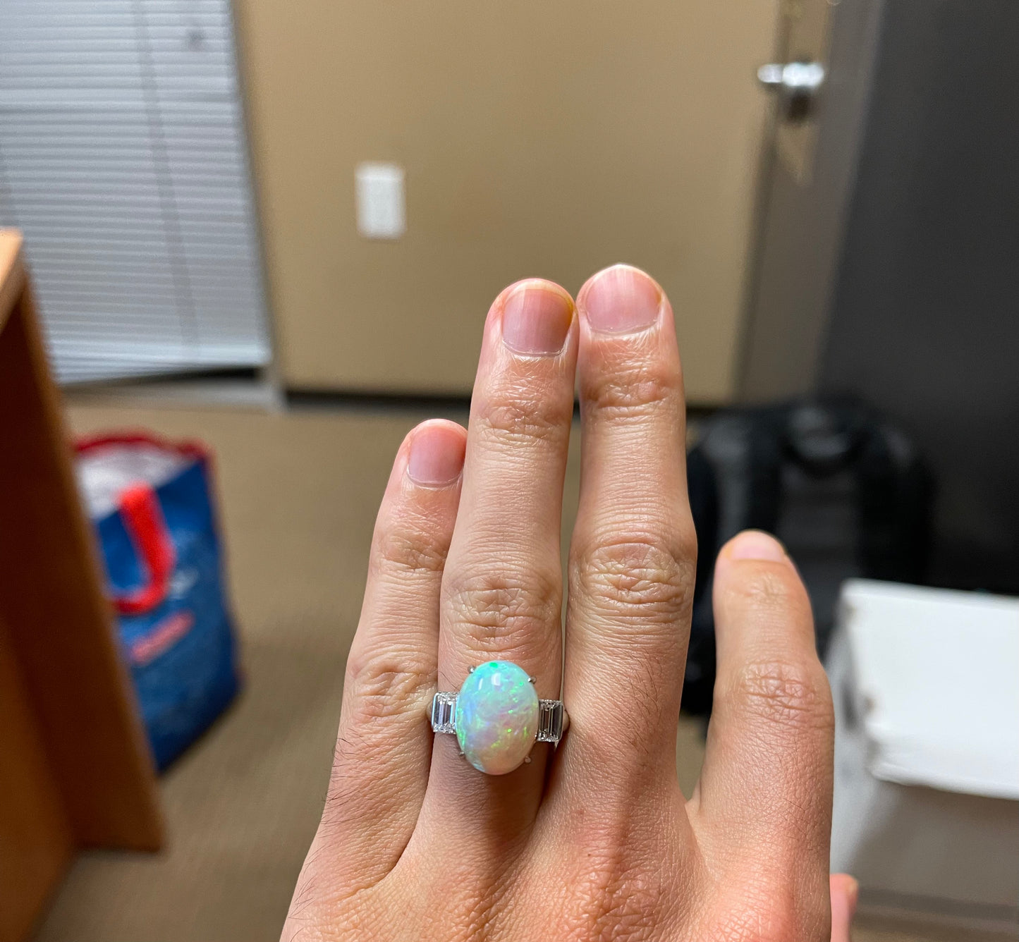 7.39ct Australian Andamooka Opal Ring