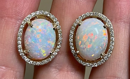 Australian Opal Earrings