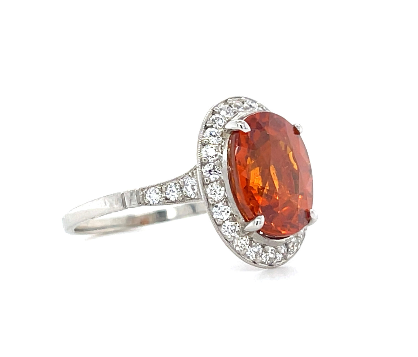 6.36ct Spessartite Garnet Ring