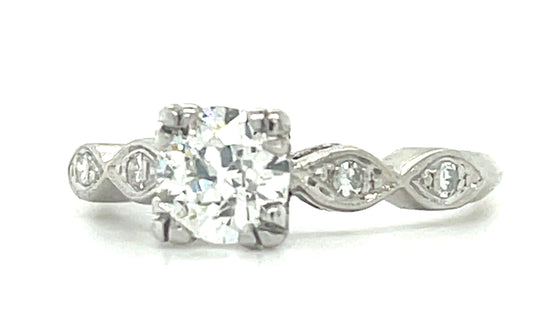 .76ct J SI1 OEC Diamond Vintage Ring